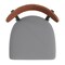 Flash Furniture Gray Vinyl Dining Chairs - Walnut Wood Backs, PK 2 2-XU-DG6V5GYV-WAL-GG - alternate 5